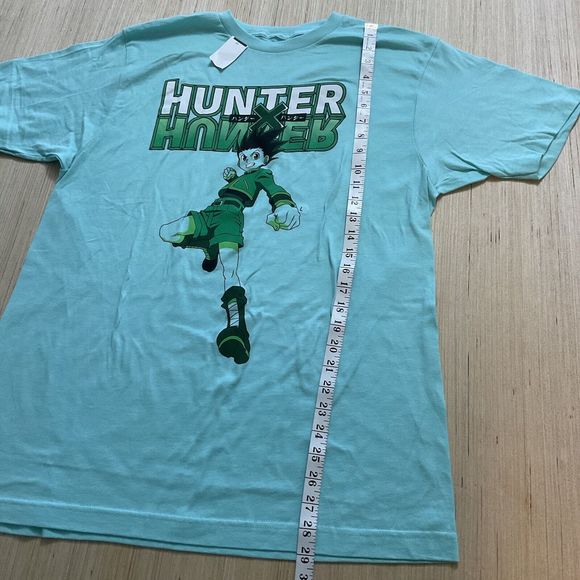 Hunter X Hunter Mens T-Shirt - Gon Jumping Attack Under Logo Mint Green XL New - Picture 3 of 5